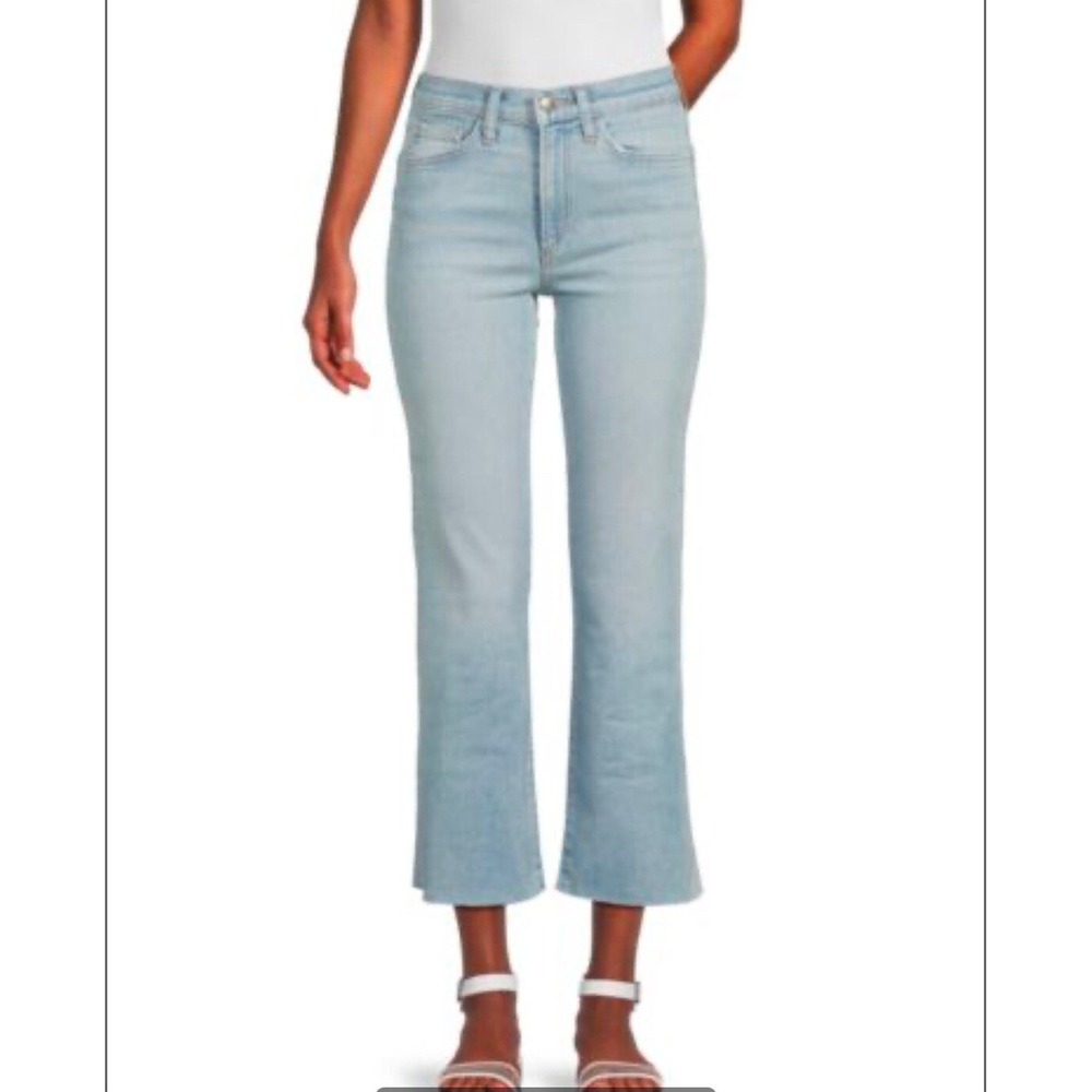 JOE'S JEANS High Rise Faded Cropped Bootcut Jeans Zahara Size 25
